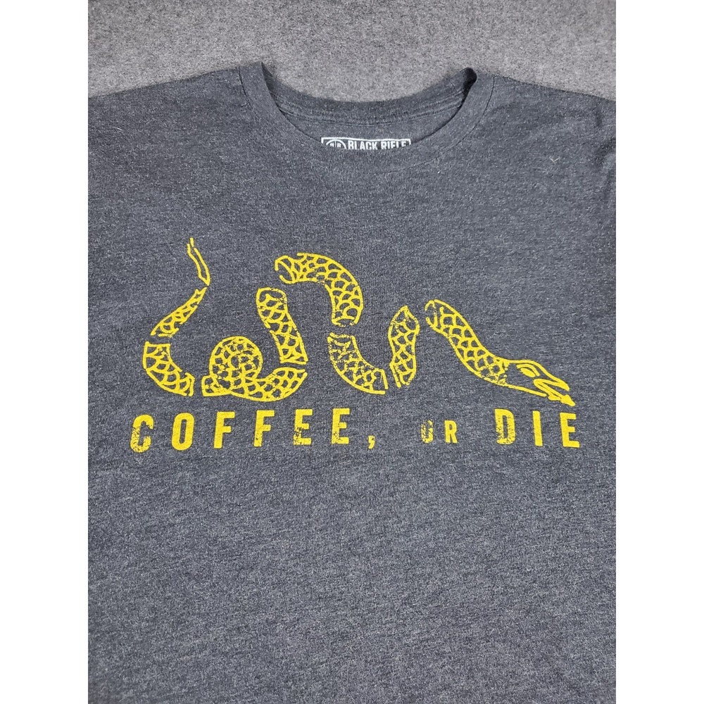 Black Rifle Coffee Company T-Shirt Mens Large Black Graphic Print Coffee or Die